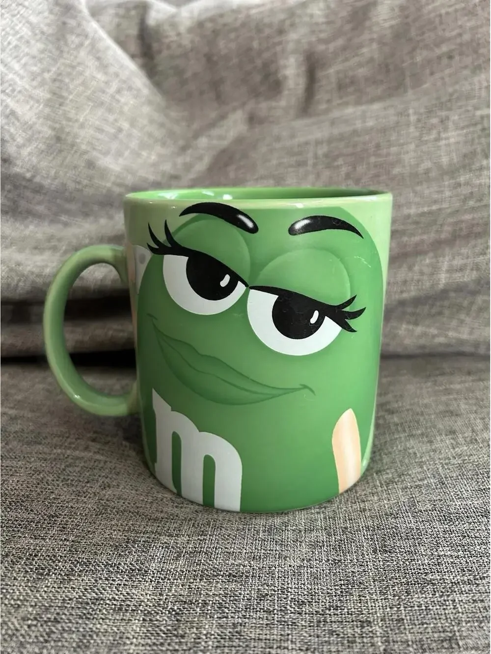 Miss Green M&M Coffee Cup Character 16 oz Collector Mug M&Ms World Mars Inc.